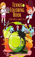 Tennis Coloring Book For Kids Ages 4-8: Brain Activities and Coloring book for Brain Health with Fun and Relaxing