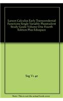 Larson Calculus Early Transcendental Functions Single Variable Plusstudent Study Guide Volume One Fourth Edition Plus Eduspace