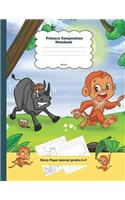Primary Composition Notebook Story Paper Journal Grades K-2