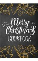 Merry Christmas Cookbook: Blank Recipe Book to Write in Cookbook Organizer