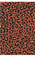 Leopard Print Design Notebook: Dot Grid Journal 6 X 9: Dot Grid Journal 120 Pages