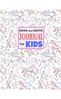 Draw and Write Journal for Kids: Cute Unicorn Matte Cover Design for Drawing, Creative Writing, Doodling, Creating Your Own Story, Illustration Book and Diary (Perfect Gift for Kids