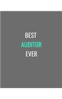 Best Auditor Ever: Grey, White and Turquoise Gift Notebook Journal(1 Gift Journals)