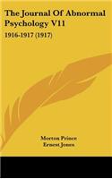 The Journal Of Abnormal Psychology V11: 1916-1917 (1917)