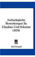Archaologische Bemerkungen Zu Claudian Und Sidonius (1878)