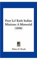 Poor Lo! Early Indian Missions