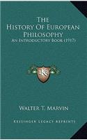 The History Of European Philosophy