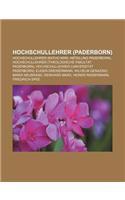 Hochschullehrer (Paderborn): Hochschullehrer (Katho Nrw, Abteilung Paderborn), Hochschullehrer (Theologische Fakultat Paderborn)(German)