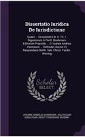 Dissertatio Iuridica de Iurisdictione