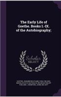 The Early Life of Goethe. Books I.-IX. of the Autobiography;