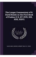Longer Commentary of R. David Kimhi on the First Book of Psalms (I-X, XV-XVII, XIX, XXII, XXIV)