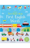 First Sticker Book First English Words