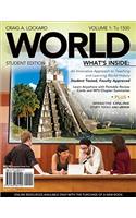 World, Volume 1 (with Review Cards and History Coursemate with Ebook, Wadsworth World History Resource Center 2-Semester Printed Access Card)