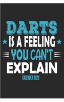 Darts Is A Feeling You Can't Explain Calender 2020