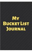 My Bucket List Journal