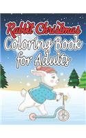 Rabbit Christmas Coloring Book for Adults