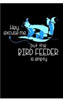 Hey Excuse Me...But The Bird Feeder Is Empty