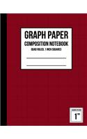 Graph Paper Notebook 1 inch Squares