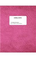 Cornell Notes: Research and Planning Notebook (Rose Pink Cover)