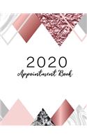2020 Appointment Book: 52 Weeks Daily Hourly Appointment Calendar With Times 15 Minute Increments Monday to Sunday with 8AM - 9PM, 2020 Planner Weekly and Monthly Schedule(7 2020 Weekly Appointment Book Daily Planner January - December 2020)