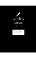 Sketch Book Black Pages