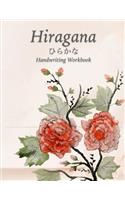 Hiragana Handwriting Workbook: Blank Genkouyoushi Paper for Japanese Handwriting Practice Full Page per Kana, Romaji & Stroke Order for Each 46 pages, 8.5x11 Notebook Gojuonjun ta