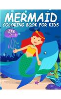 Mermaid Coloring Book for Kids Ages 2-4