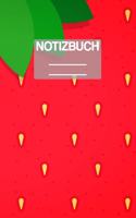 Notizbuch A5 Muster Erdbeere: - 111 Seiten - EXTRA Kalender 2020 - Einzigartig - Kariert - Karo - Raster - Geschenk - Geschenkidee