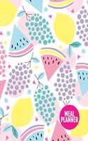 Meal Planner: Cute 52 Weeks of Menu Planning Pages with Weekly Grocery Shopping List - Large 8.5 x 11 Inch - 110 Pages - Product # 222010