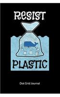 Resist Plastic. Dot Grid Journal