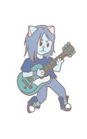 E-Guitar Music Cat Notebook