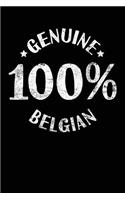 Genuine 100% Belgian: Lined Travel Journal Notebook Diary
