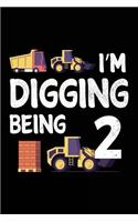 I'm Digging Being 2: Boys Lined Journal Age 2
