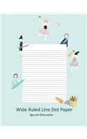 Wide Ruled Line Dot Paper
