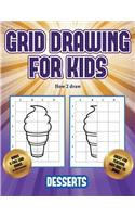 How 2 draw (Grid drawing for kids - Desserts)