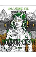 Adult Coloring Book Horror Cabin