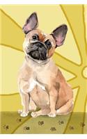 Bullet Journal Notebook for Dog Lovers, French Bulldog Sitting Pretty 8: 162 Numbered Pages with 150 Dot Grid Pages, 6 Index Pages and 2 Key Pages for Journaling, Writing, Planning and Doodling, for Women, Men, Kids, Easy