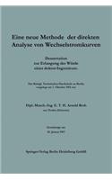 Eine Neue Methode Der Direkten Analyse Von Wechselstromkurven