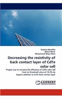 Decreasing the resistivity of back contact layer of CdTe solar cell