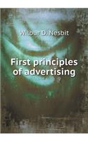 First Principles of Advertising