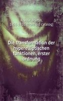 Die transformation der hyperelliptischen funktionen, erster ordnung