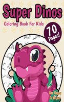 Super Dinos Coloring Book For Kids from Bee Happy Project