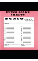 Bunco Score Sheets