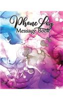 Phone Log Message Book: Telephone Message Pad Perfect for Business Or Home: Ideal For Voicemail & Answering Machine Messages With Detailed Prompts: Colorful Print Design