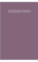 Essensplaner: Praktische wöchentliche Übersicht von deinen Mahlzeiten (Frühstück Mittag Abendessen Snack) mit Einkaufsliste - Motiv: Lila