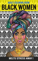 Black women Adults Coloring Book