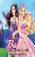 Barbie Coloring Book for Kids Ages 4-8