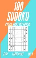 100 Sudoku Puzzle Book For Adults