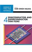 Handbook Of Thin Film Materials: Semiconductor & Superconductor Thin Films, Volume 4