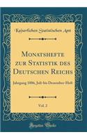 Monatshefte zur Statistik des Deutschen Reichs, Vol. 2: Jahrgang 1886, Juli-bis Dezember-Heft (Classic Reprint)